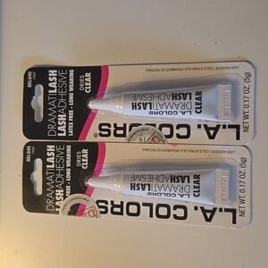 L.A. Colors Bundle 2-Dramati Lash Latex Free Lash Adhesive~Dries Clear